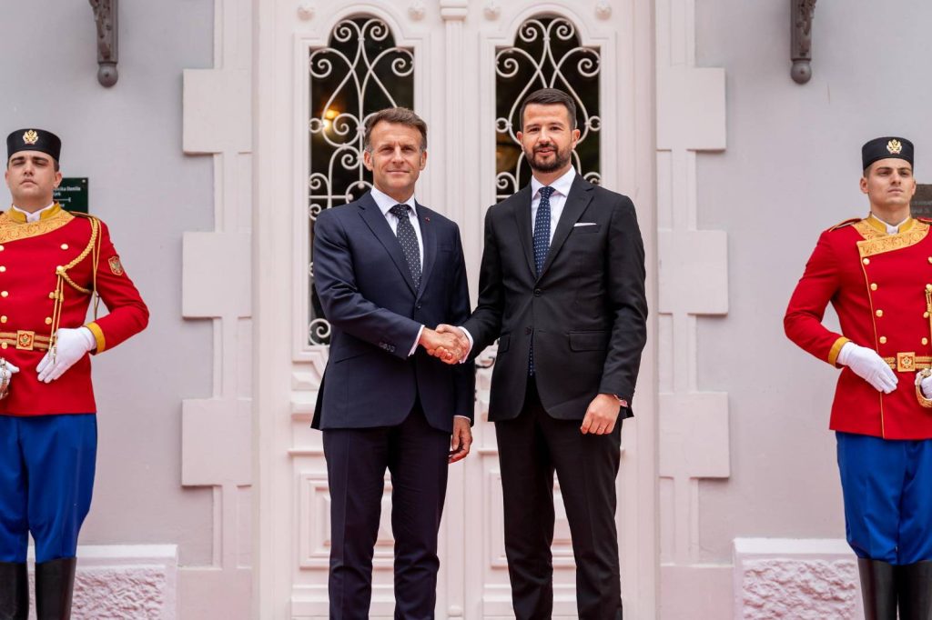 Image for President Macron in Cetinje